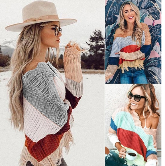 Ragged Point Distressed Sweater - Picture 7 of 7